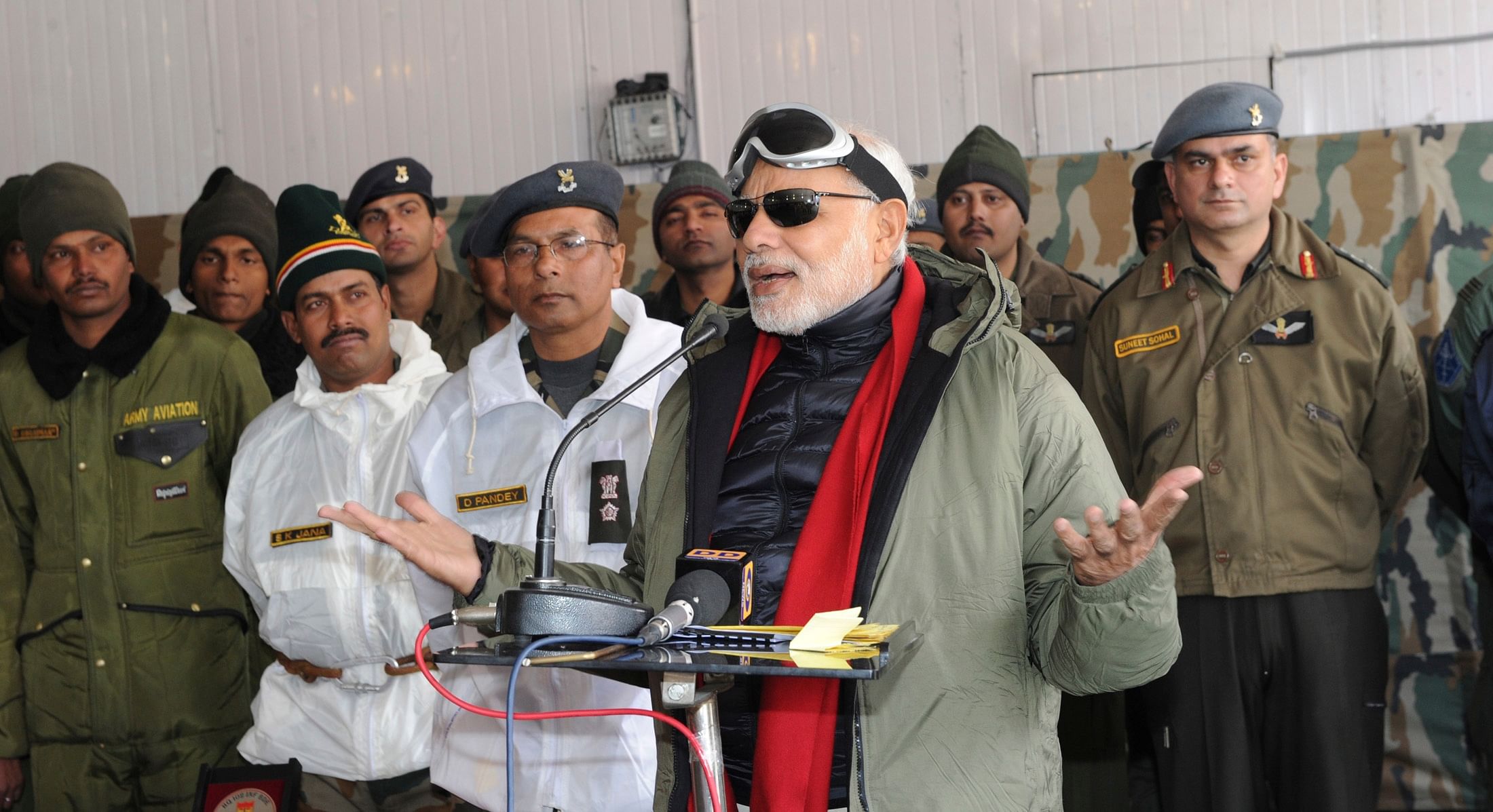 prime minister modi spents his third diwali on boarder with ITBP   
