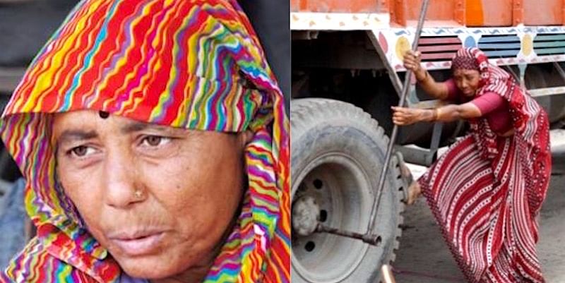 This 55-Year-Old Woman Is India’s First Lady Truck Mechanic.