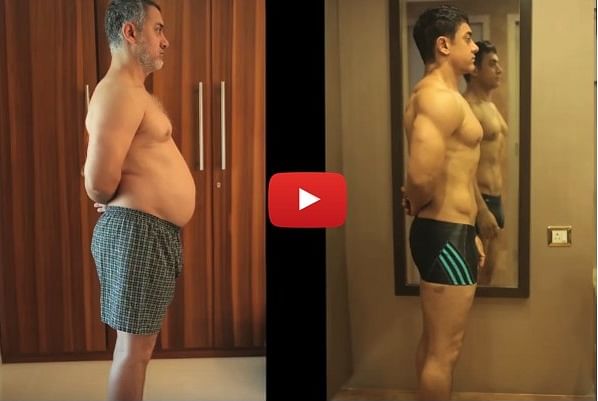 See the transformation of Aamir Khan In the video 'Fat to Fit'