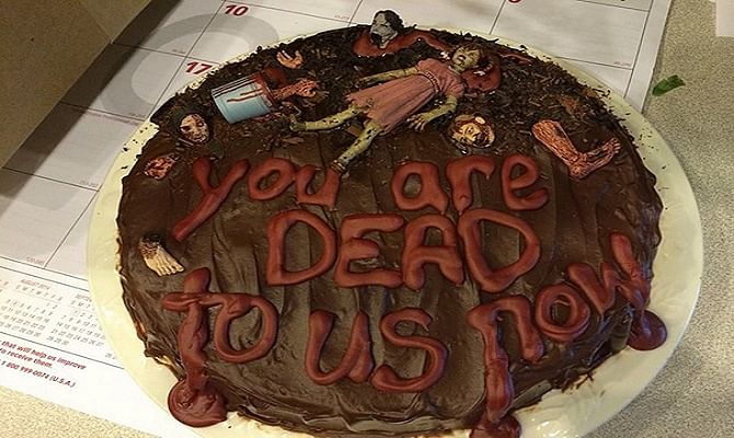 These Farewell cakes are really very funny 
