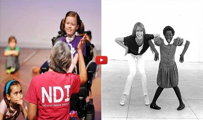 Children with special needs dancing to improve themselves