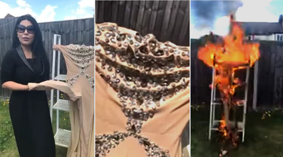 Female Afghan singer Aryana Sayeed sets concert dress on fire in a bid to calm hardliners