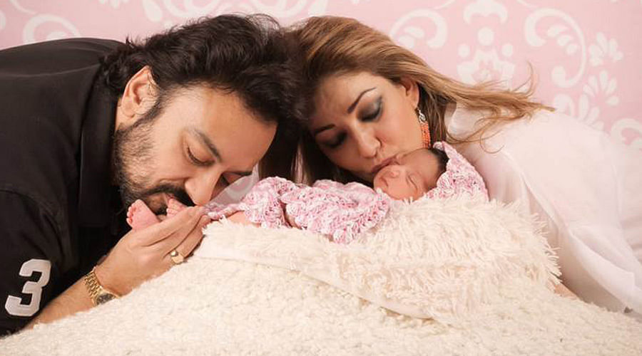 Adnan Sami revealed first images of his new born daughter Medina