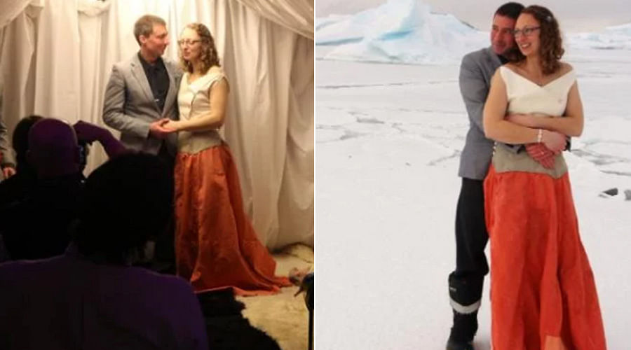 First ever wedding takes place in British Antarctic Territory 