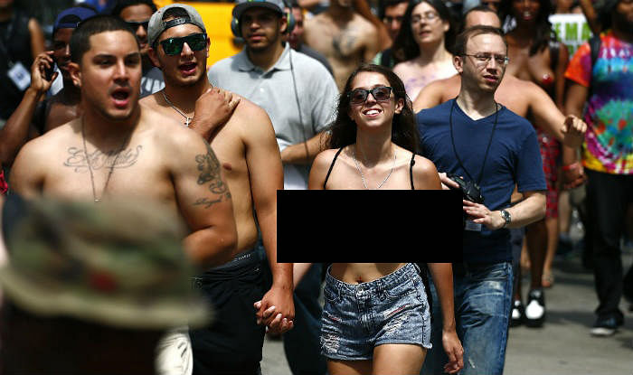 Go Topless Day Parade in New York Witnesses Women ‘Free The Nipple’