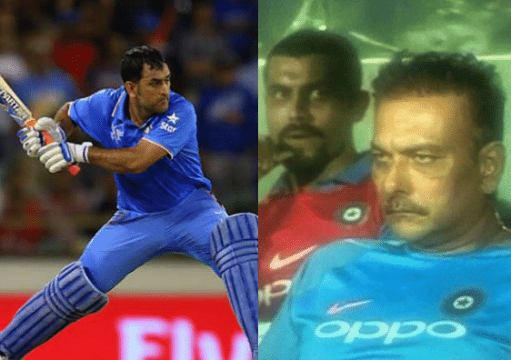 This Ravi Shastri photo from Ind-Aus match has gone viral on twitter 