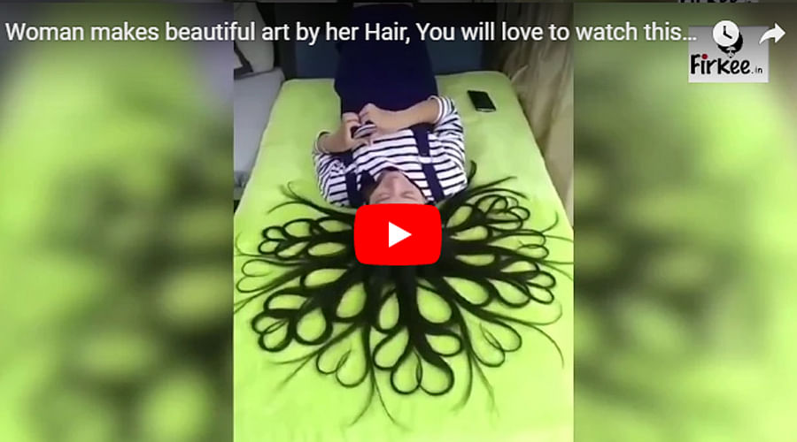 No Hair Stylist can make such a beautiful hair art, watch the lovely Video