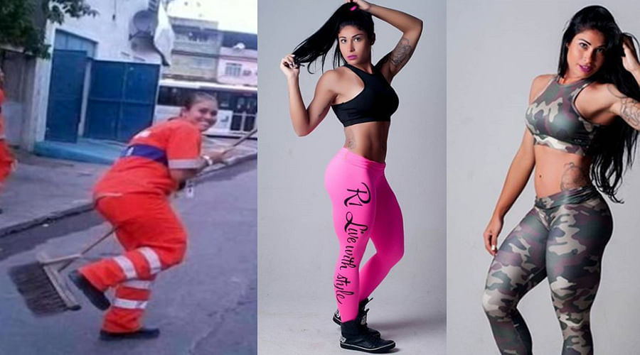 see the stunning pics of this Brazilian street cleaner who is now busy with modelling