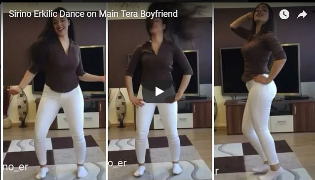 Dance video viral on main tera boyfriend song 