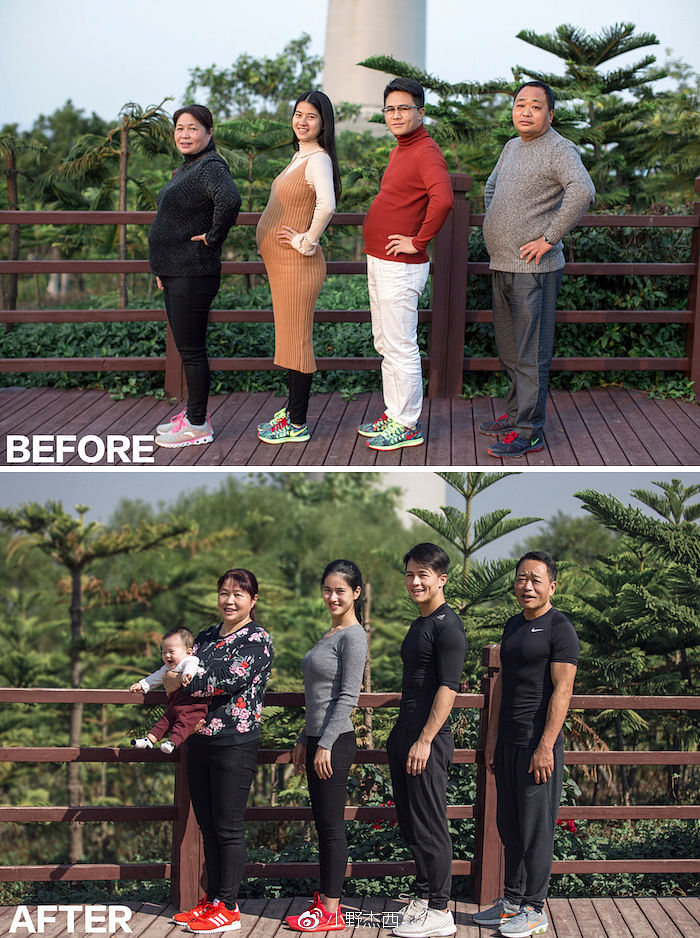 chinese family loses weight together, story will inspire you 