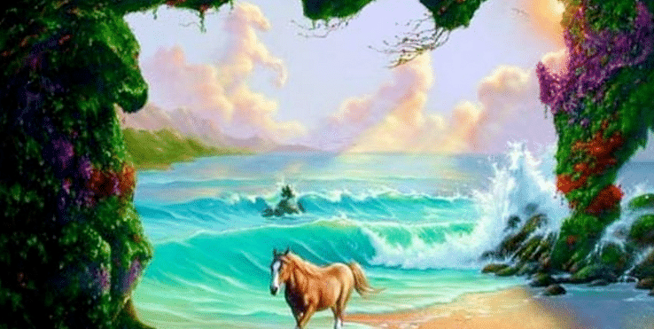 take challenge and Find out 6 horses in this picture, social media viral 