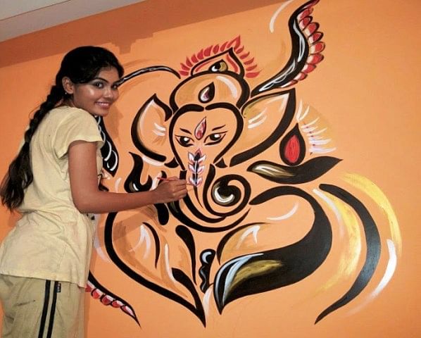 at a village-in-haryana-wall-painting-becomes-source-of-employment