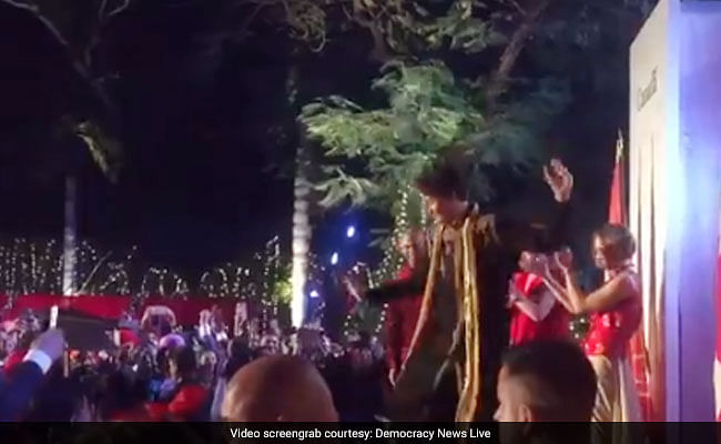 Canadian PM Justin Trudeau enter in Canada house in New Delhi with a punjabi dance