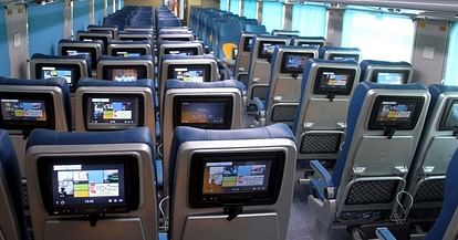 railway removed LCD screen from tejas and shatabdi express