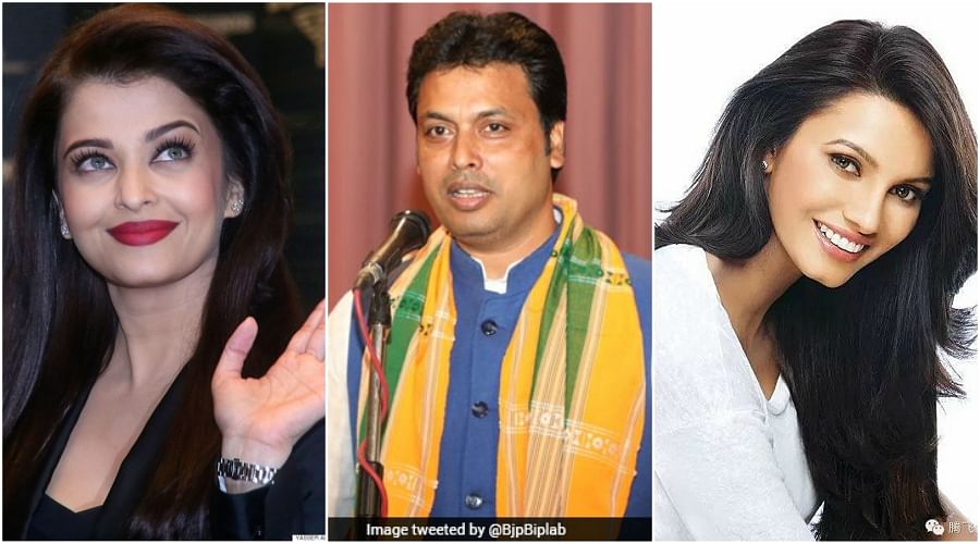 Tripura CM Biplab Deb controversial statement on beauty contests aishwarya rai and Diana Hayden