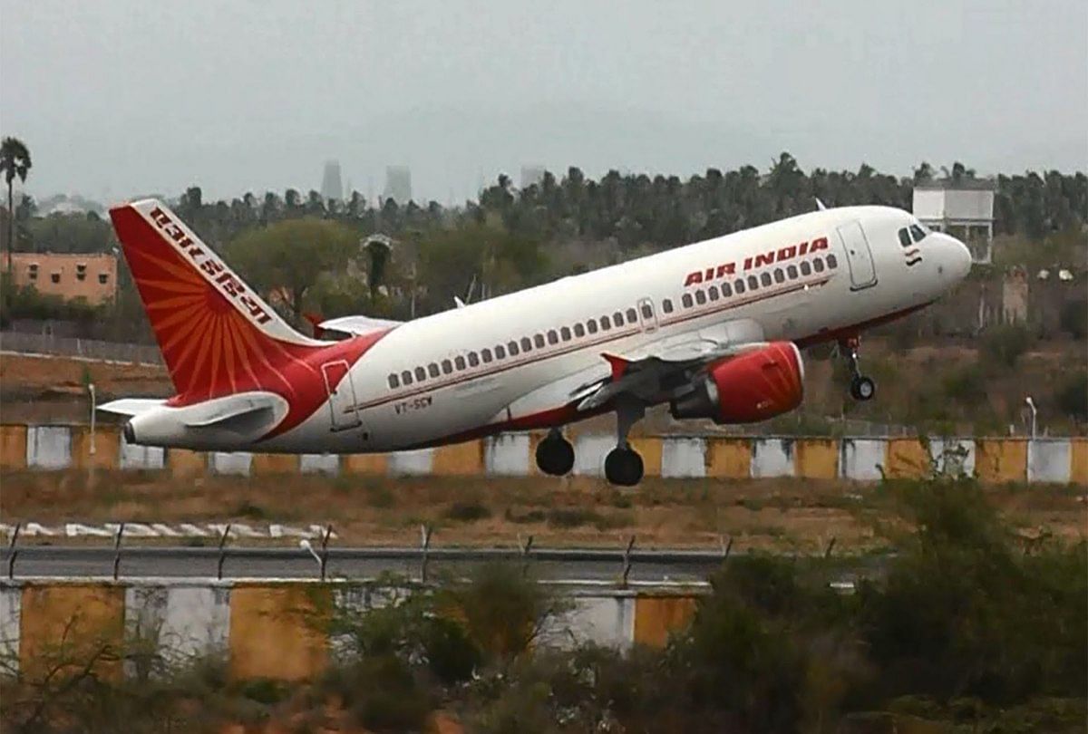 Drunk man allegedly pees on a woman seat in air india flight
