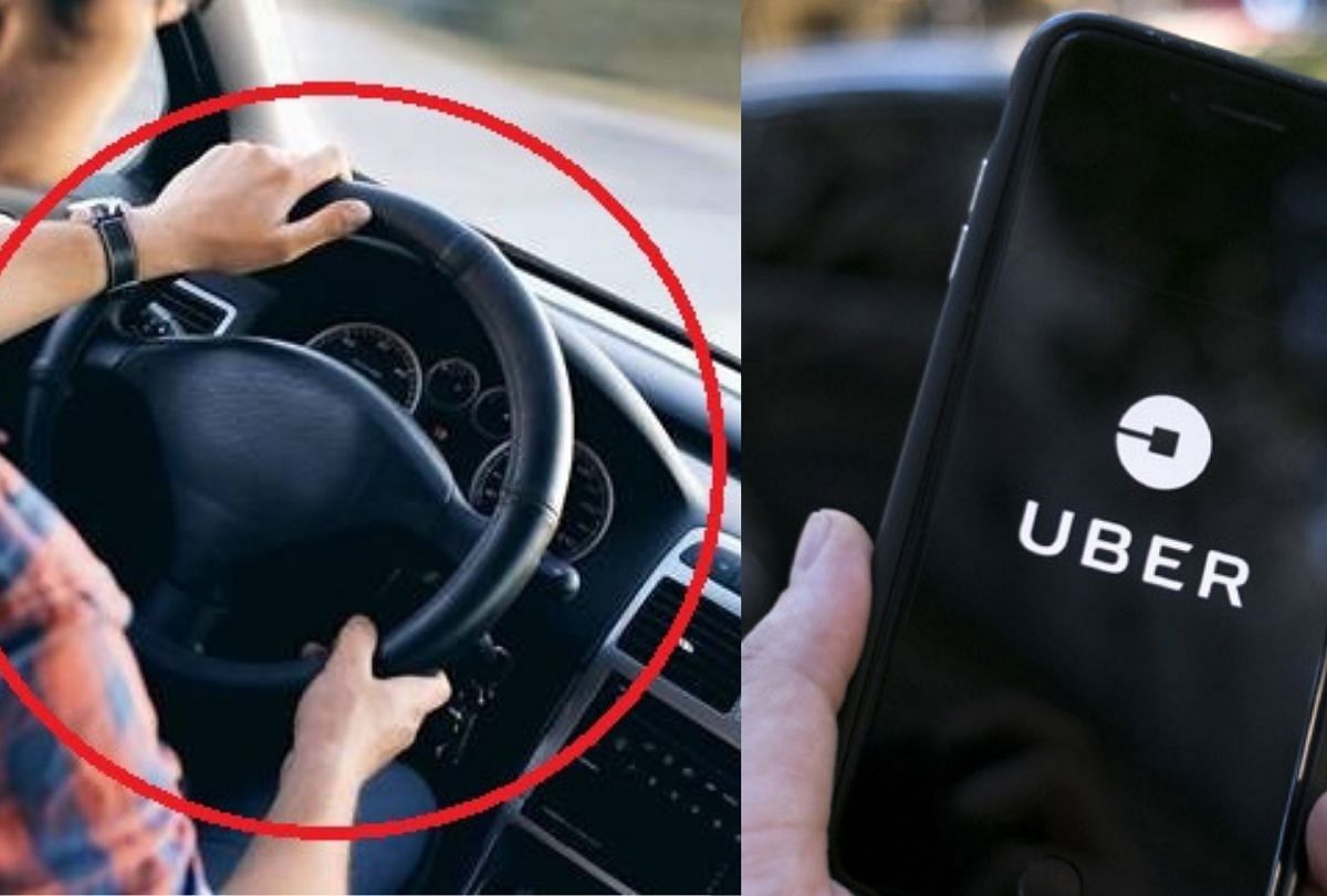 viral video of uber taxi steering wheel came off