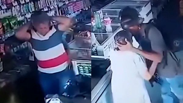 Viral video of thief kissed old woman her forehead