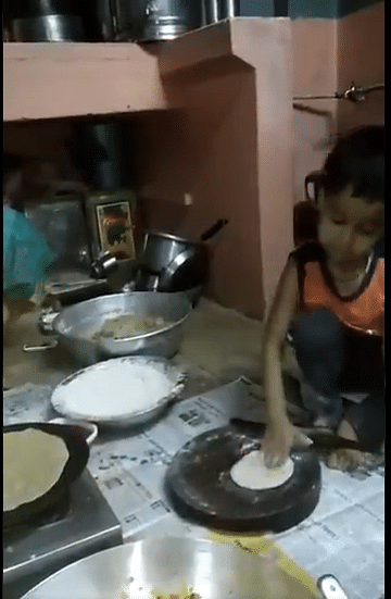 viral video of little boy who makes roti and social media users become fan