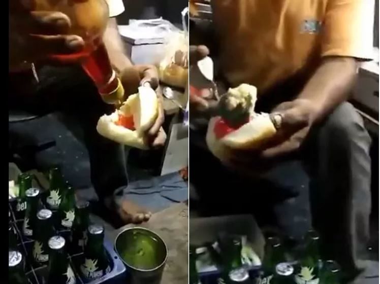 viral video of weird dish where user make ice cream pav people got angry on it