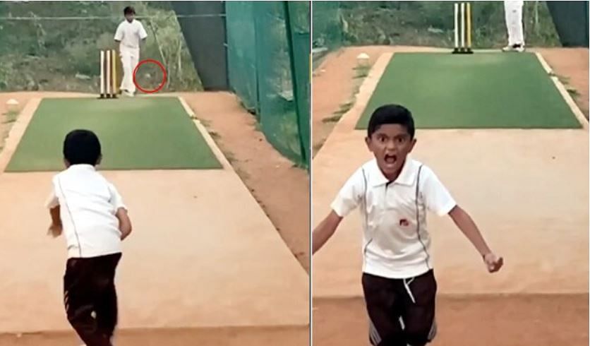 viral video of boy who delivers ball in unique way video gone viral on social media