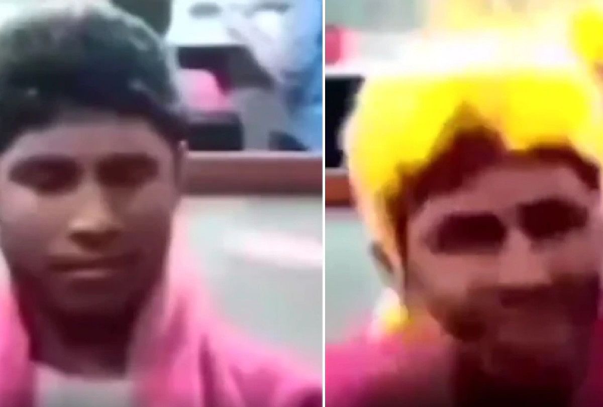 boy gets stylish haircut in salon then fire on hair video goes viral on social media