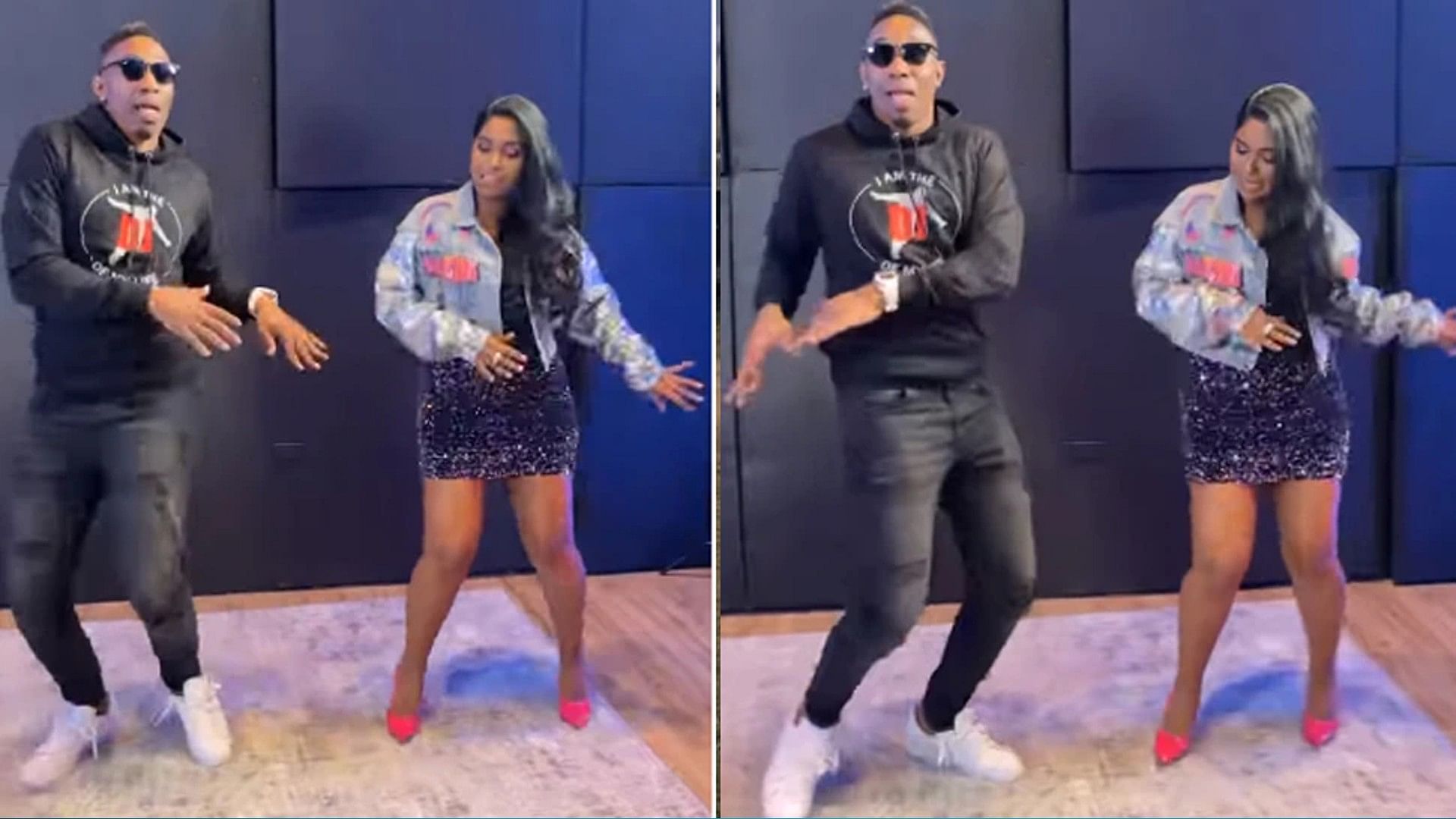 Cricketer Dwayne Bravo danced with a girl on Nach Meri Rani song video goes viral