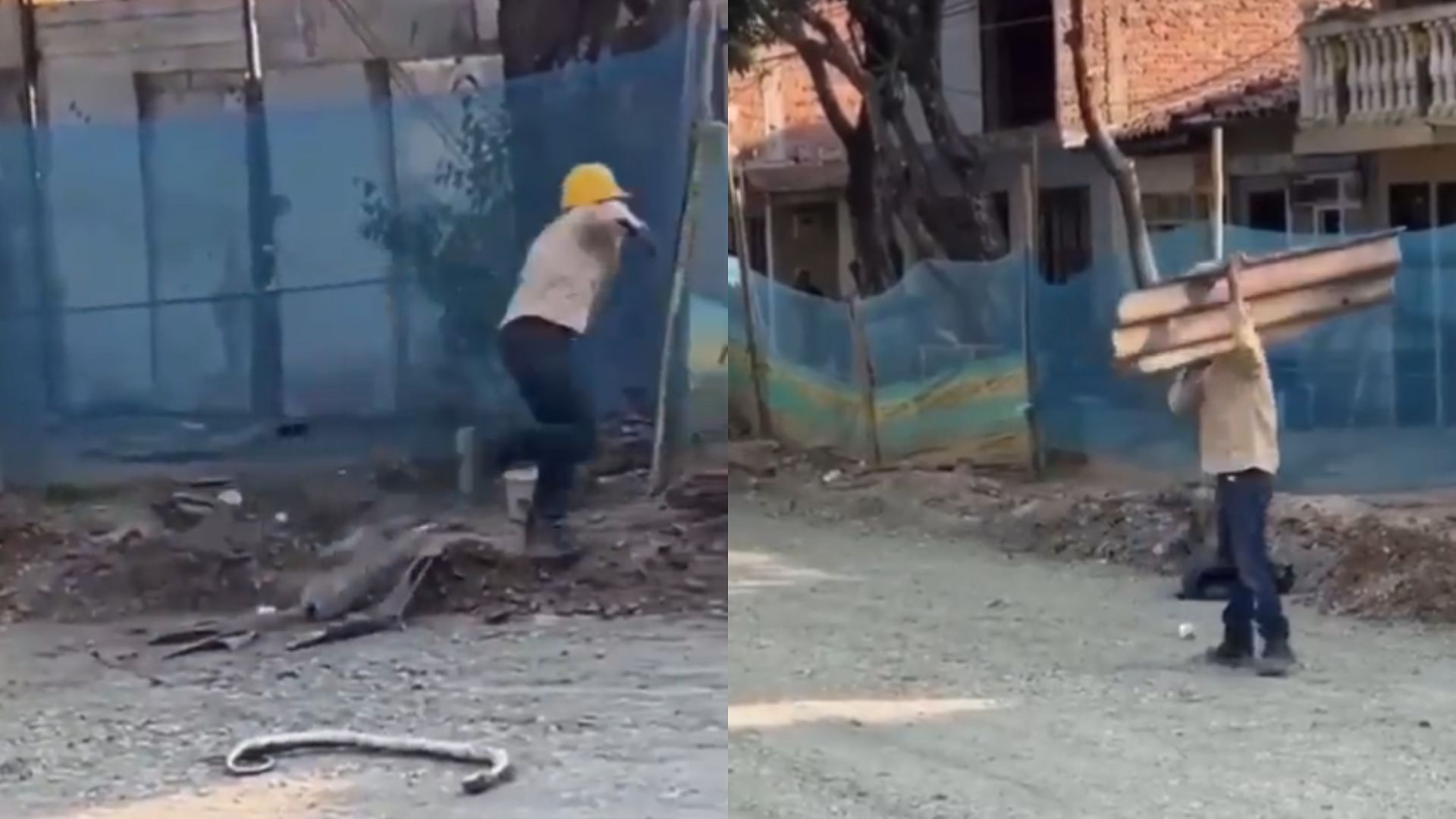 Viral video on twitter laborer got hurt while picking up money that fell on the road
