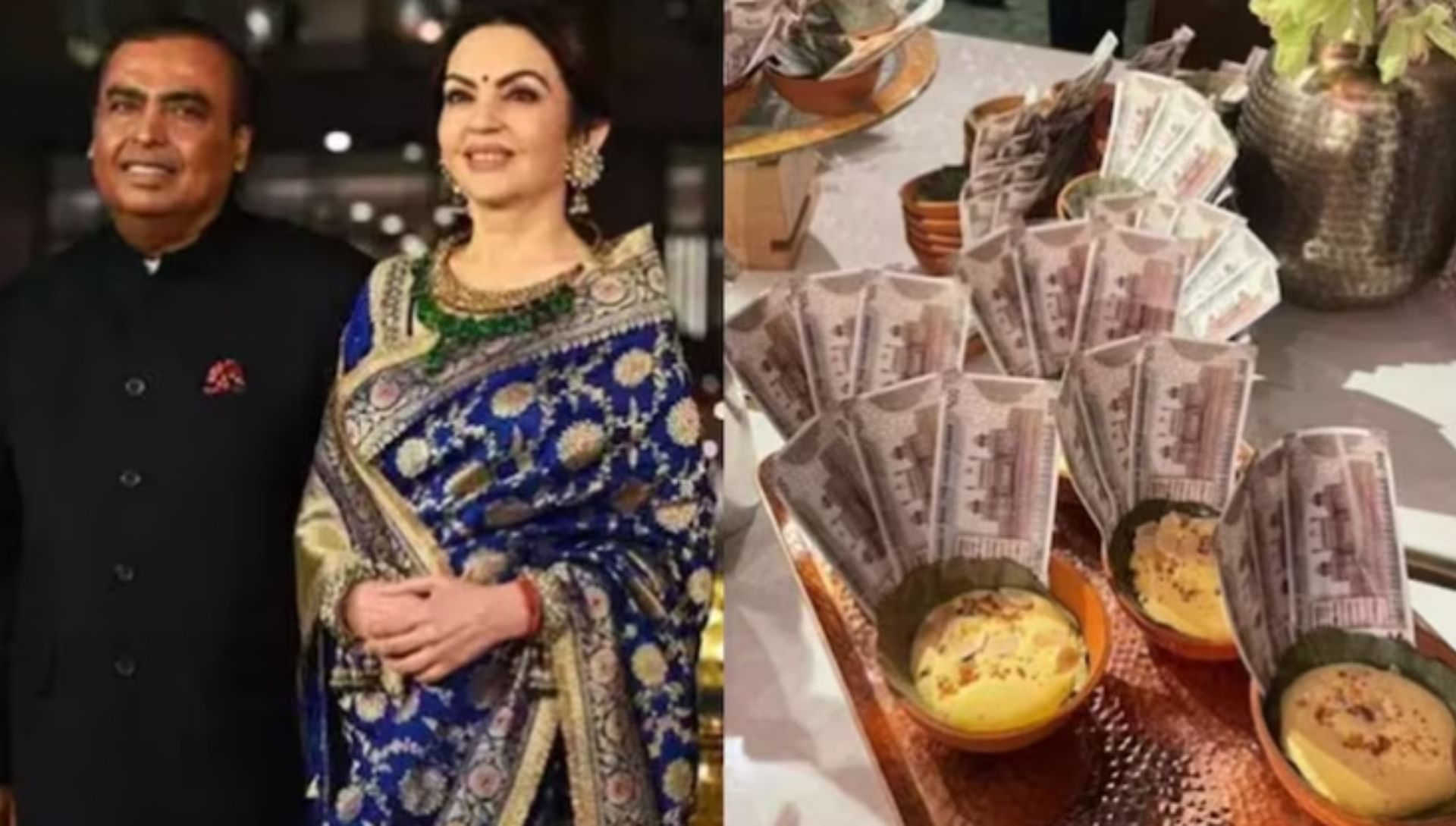Ambanis Served NMACC Guests Halwa With RS 500 Notes Know the realty