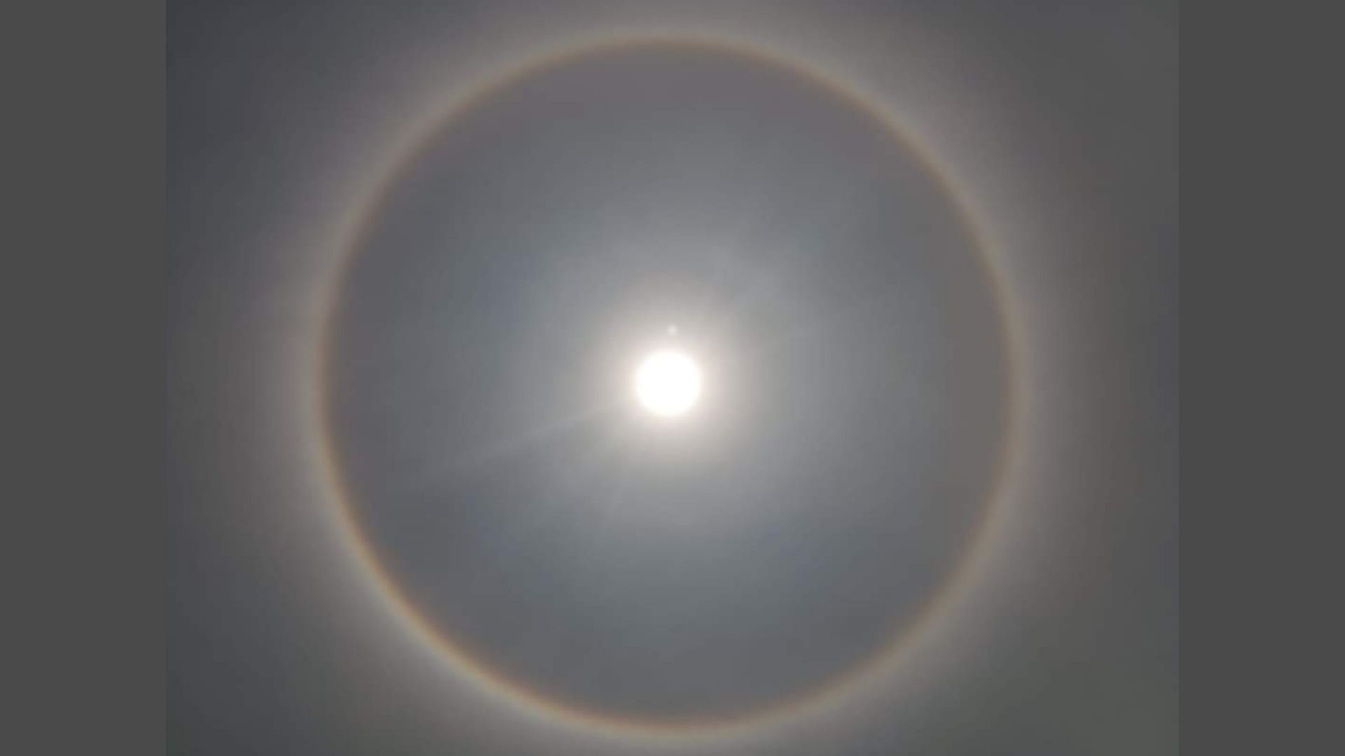 Sun Halo amazing view of Sun Halo picture viral on social media