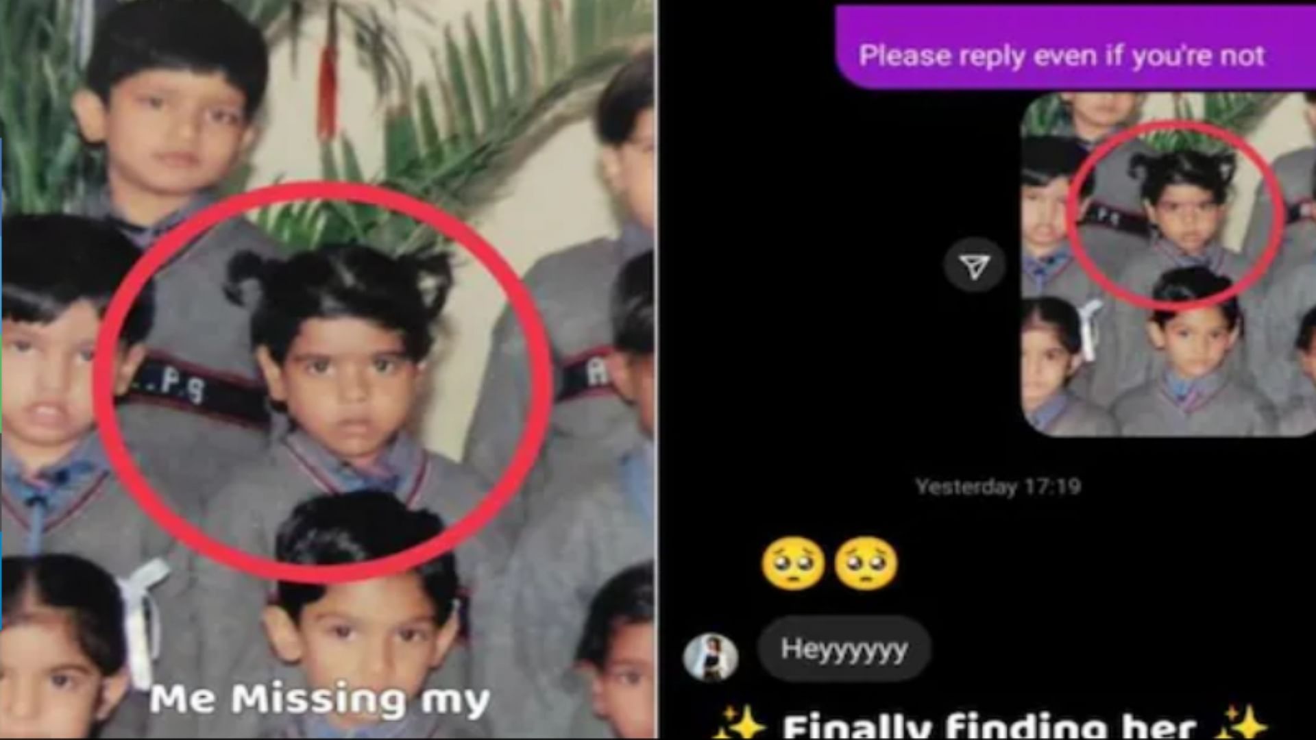 girl found her childhood friend through the instagram after 18 years