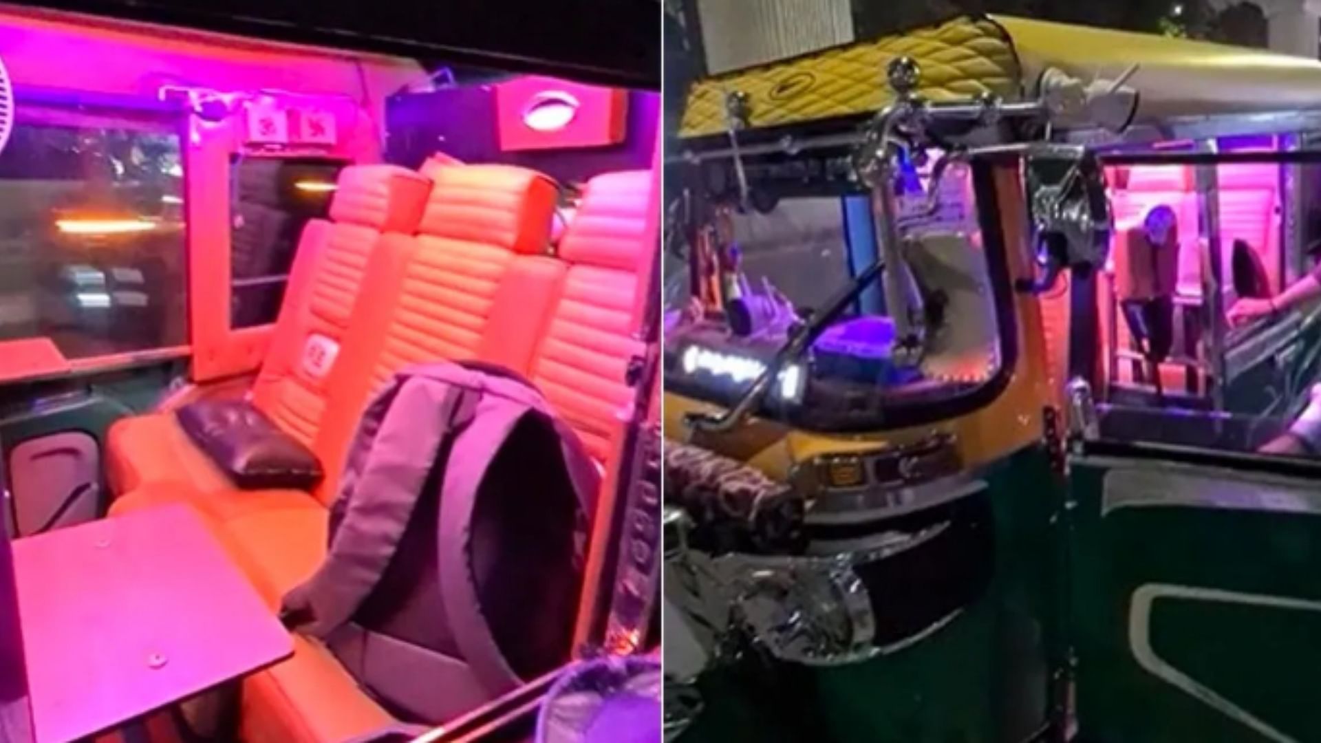 Bengaluru Auto Rickshaw Unique Modification auto rickshaw and luxury seats viral video