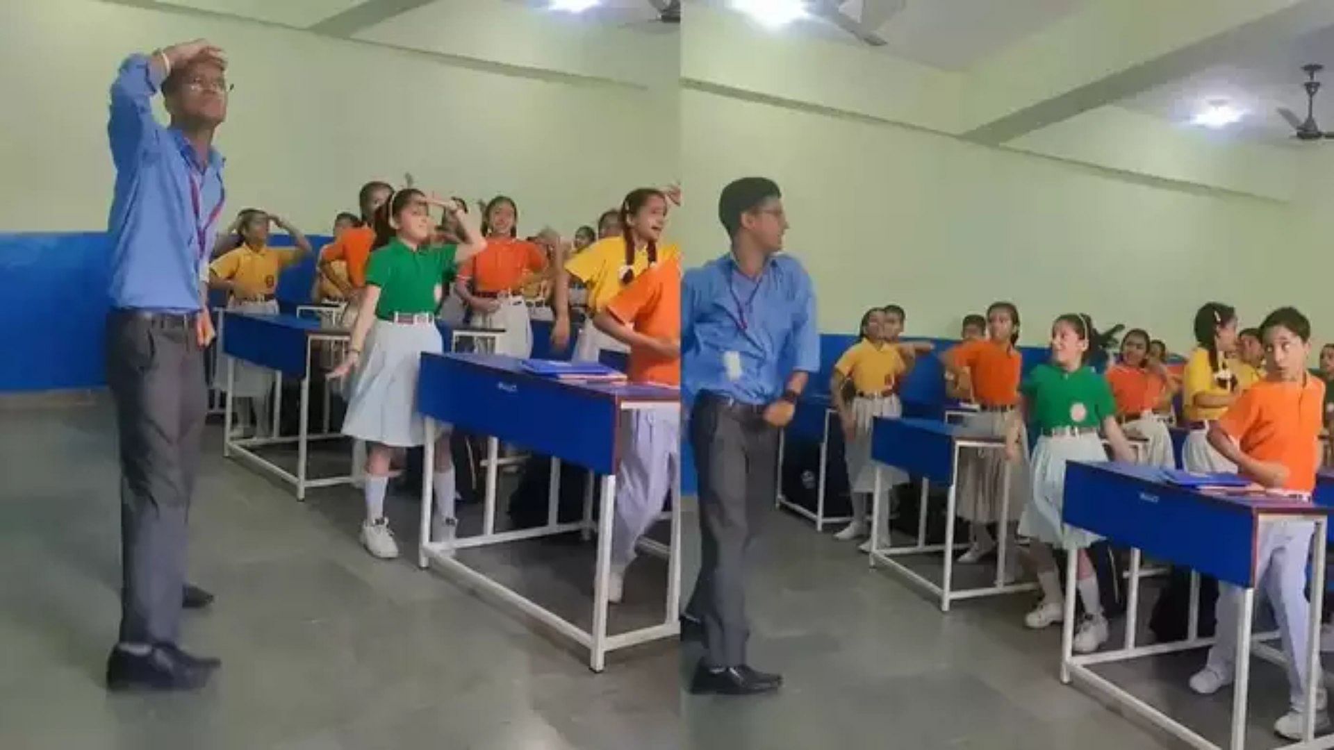 Viral Video: Teacher Dancing With Students In Class Video Viral On Internet