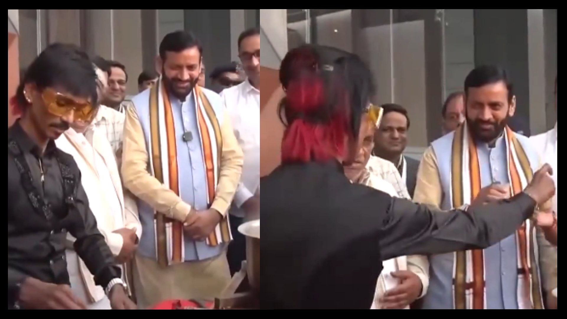 Haryana CM Nayab Singh Saini drank dolly chaiwala special tea in gurugram viral video