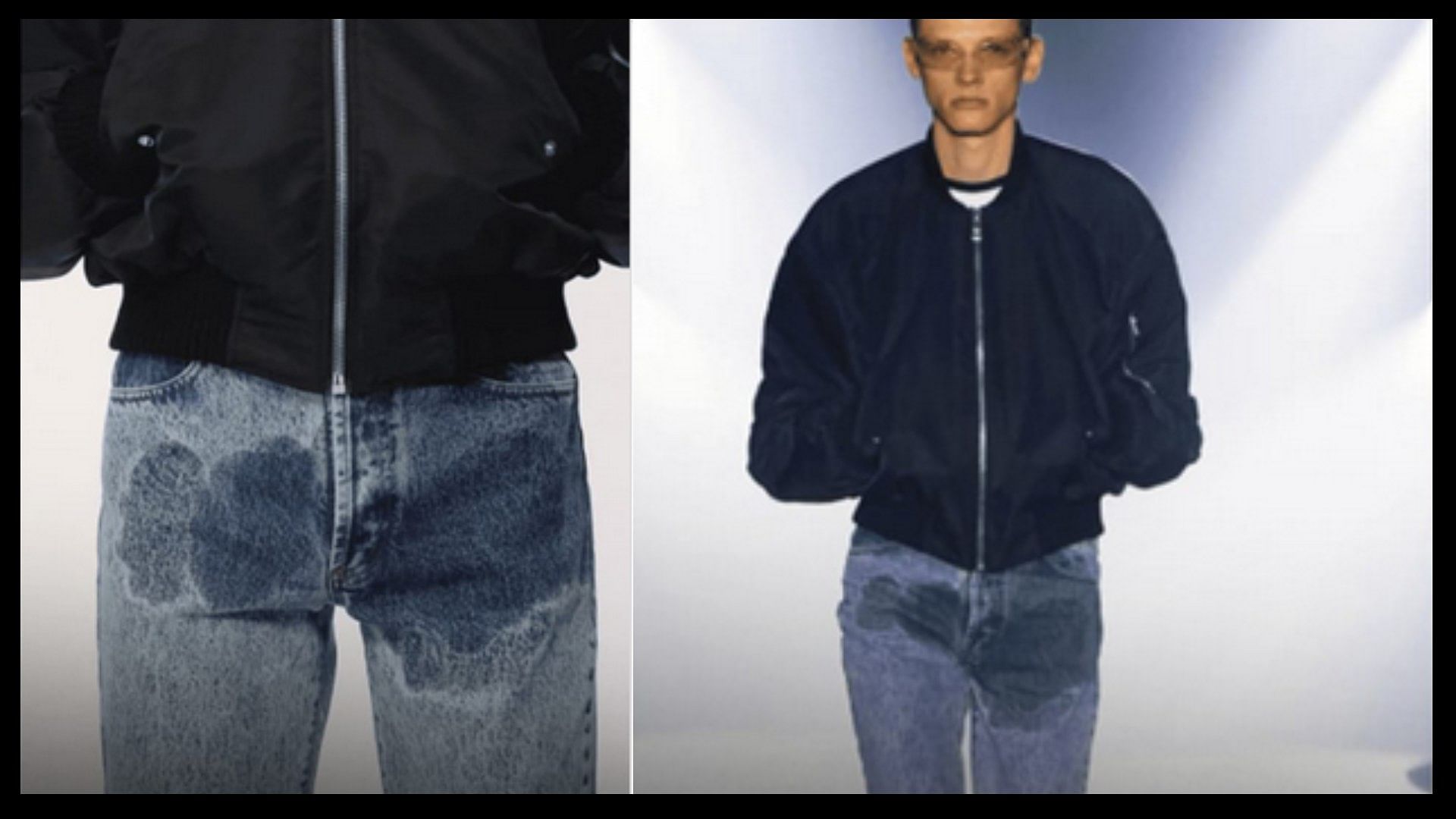 British italian brand sells jeans with pee stain for 50,000 viral on social media