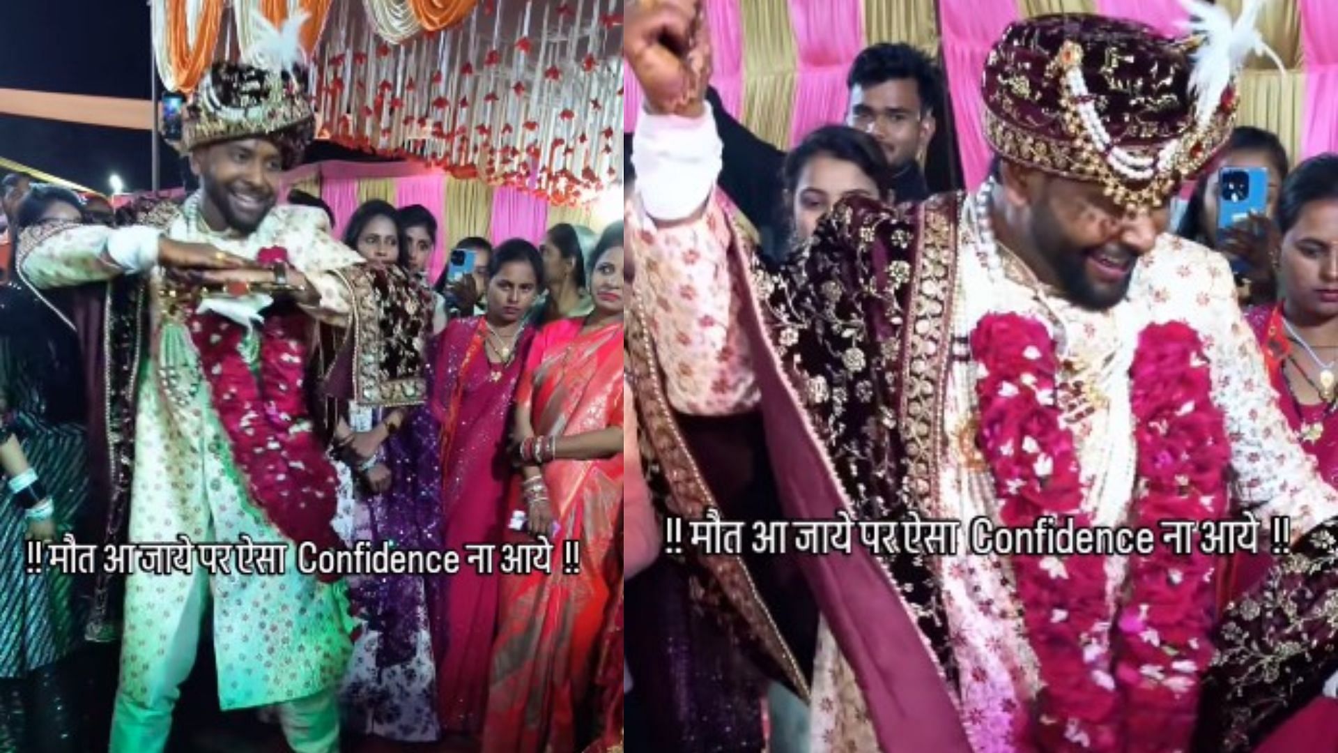 Funny dance video of groom danced hilariously in front of his bride