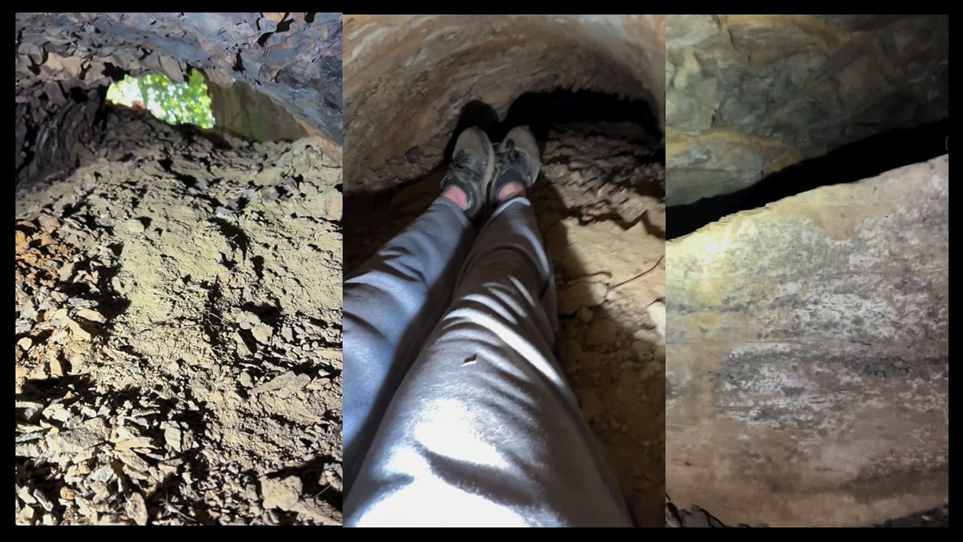 Man entered inside 165 year old coal mine tunnel shocks people video viral on instagram