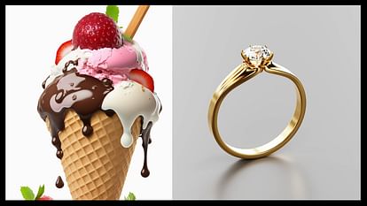 आइसक्रीम में छिपाई अंगूठी