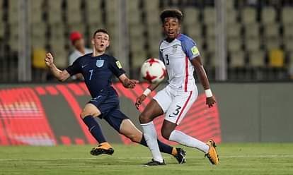 अमेरिका को हरा FIFA U-17 वर्ल्ड कप के सेमीफाइनल में पहुंचा इंग्लैंड FIFA U-17 World CUP: England beats america in Quarter final by 4-1