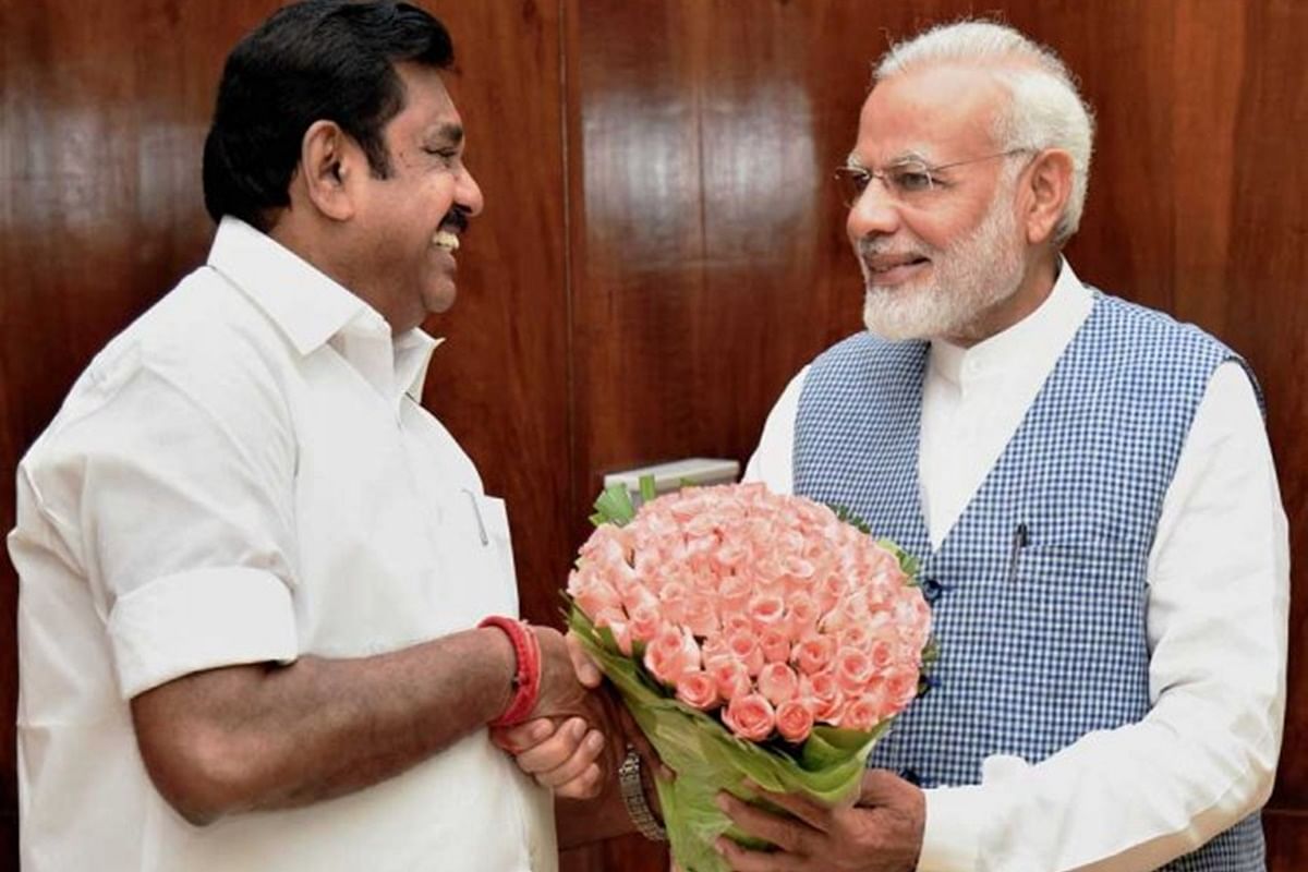 नरेंद्र मोदी-के पलानीस्वामी (फाइल फोटो)