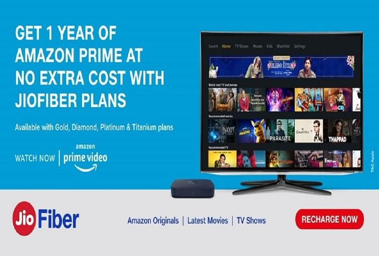 Jio Fiber Subscribers Gets Amazon Prime Video Subscriptions Absolutely