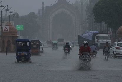 Lucknow UP Weather Forecast News in Hindi: Rain continue in Lucknow and nearby areas, gives relief from humidity.