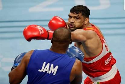 Tokyo Olympics: ओलंपिक में सतीश कुमार ने जीत से किया आगाज, जमैका के बॉक्सर को हराकर क्वार्टर फाइनल में बनाई जगह Tokyo Olympics 2021 Indian boxer Satish Kumar reached quarterfinals of the men 91 kg super heavyweight category by beating Jamaica Ricardo Brown