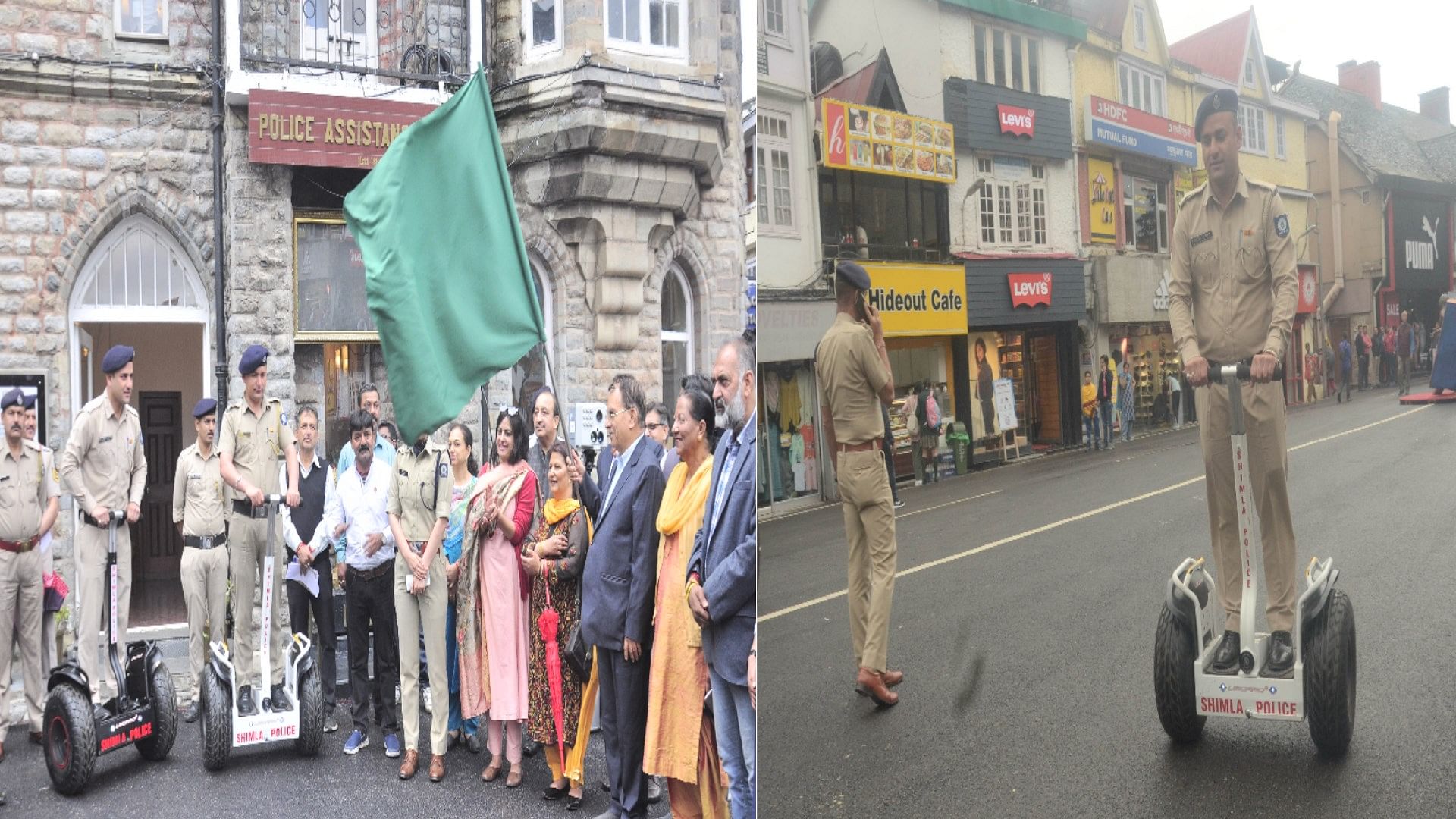 Police will now patrol with a self balancing scooter at the ridge shimla