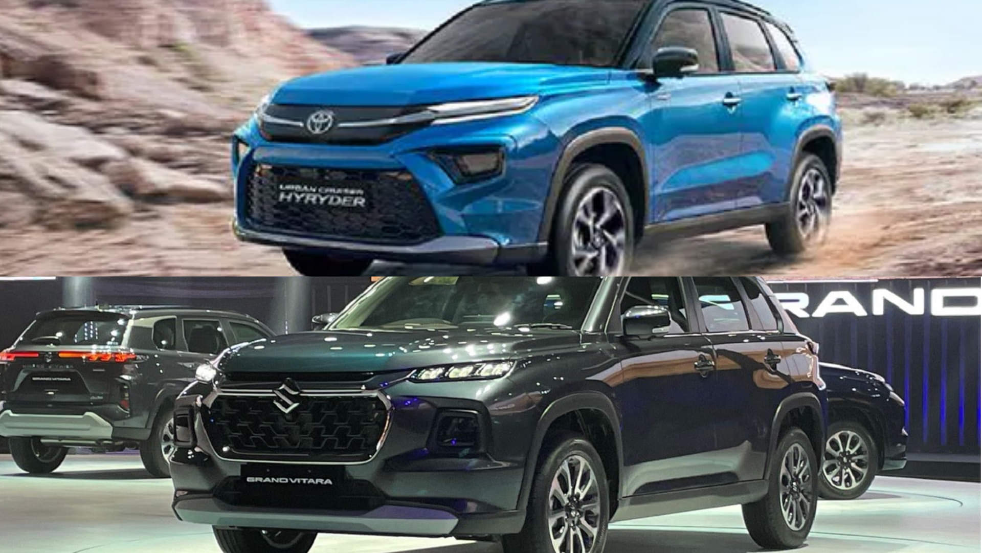 2022 Maruti Suzuki Grand Vitara vs Toyota Urban Cruiser Hyryder: जानें दोनों एसयूवी में कितनी समानता और अंतर 2022 Maruti Suzuki Grand Vitara vs Toyota Urban Cruiser Hyryder Compare Grand Vitara and Urban Cruiser Hyryder