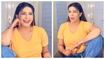 Sapna Choudhary: जींस पहन सपना चौधरी ने जमकर लगाए ठुमके, यूजर्स बोले- सूट में... Sapna Choudhary share her new dance video in jeans and yellow top looking gorgeous