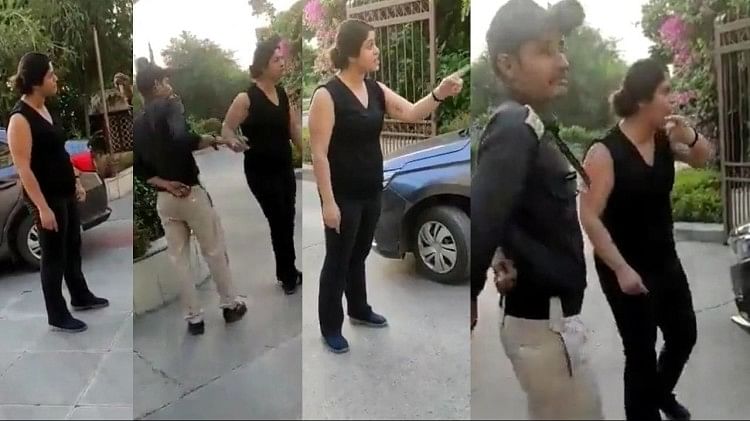 Noida: सोसायटी में सेफ नहीं गार्ड, नशे में धुत लड़कियों ने खूब की बेइज्जती, पकड़ा गिरेबान; टोपी उछालकर फेंकी नोएडा की गालीबाज महिला