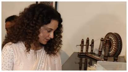 Kangana Ranaut: पीएम मोदी के स्मृति चिन्हों की नीलामी में शामिल हुईं कंगना, दो वस्तुओं के लिए लगाई बोली Manikarnika Actress Kangana Ranaut bids on Ram janam bhumi mementos at auction of PM Narendra Modi gifts