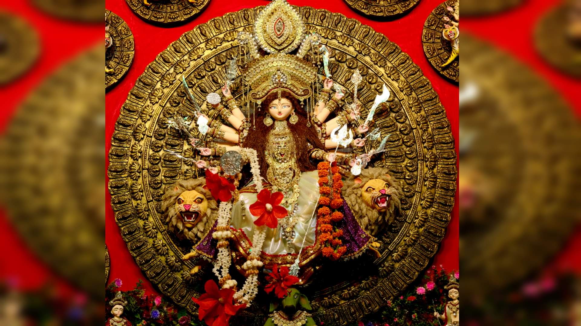Navratri 2022: देवी पंडालों में भक्तों का उमड़ा सैलाब, गूंजे जयकारे Worship of Maa Kalratri took place on seventh day of Shardiya Navratri