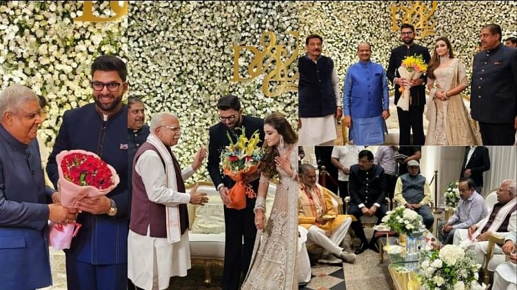 दिग्विजय चौटाला व लगन की भव्य रिसेप्शन पार्टी, आशीर्वाद देने पहुंचे केंद्रीय मंत्रियों सहित ये क्रिकेटर